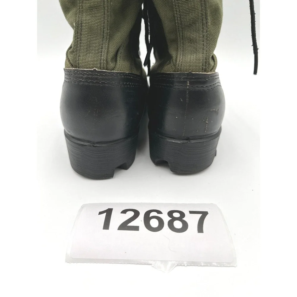 Ro-Search Jungle Boots Mens 7R Black Green Good Vintage Combat Tactical Surplu